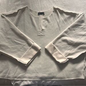 Urban Outfitters Off-White Textured Top
